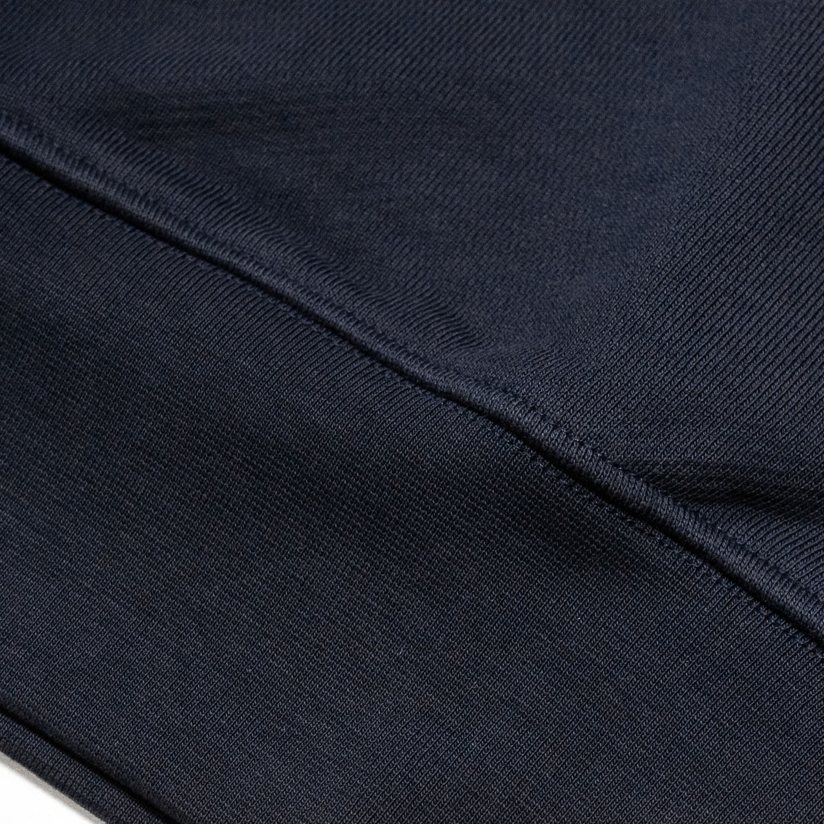 Heart Icon Chainstitch - Relaxed Loopback Crewneck Sweatshirt - Navy