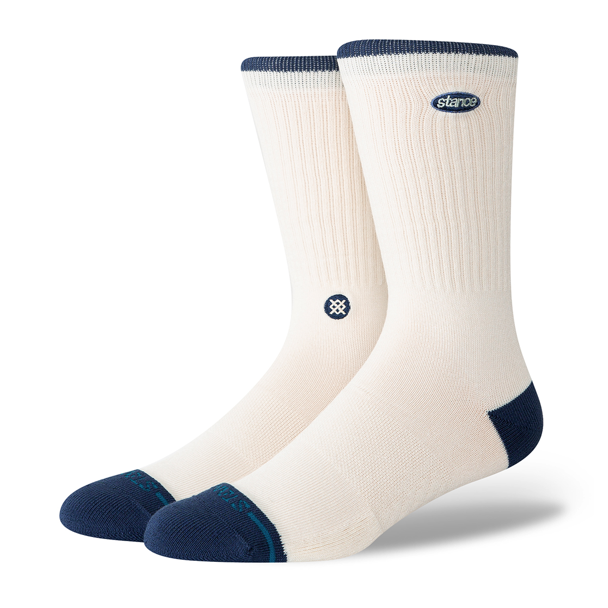 Blurred Crew Socks - Beige