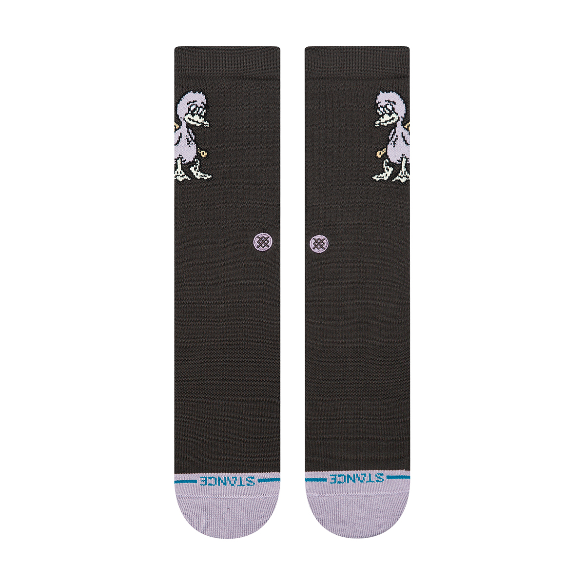 Lights Out Crew Socks - Charcoal