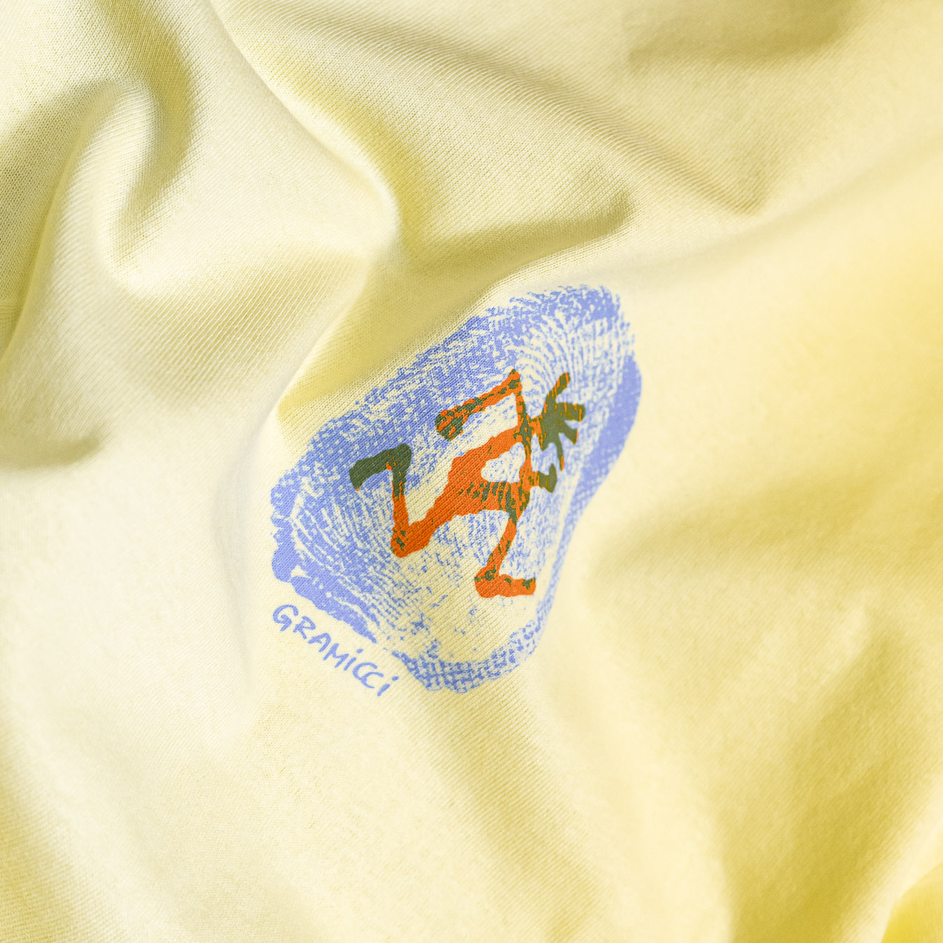 Thumbprint Longsleeve T-Shirt - Lemon