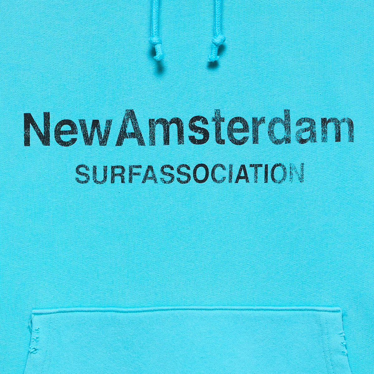 Worked Logo Hoodie - Blue
