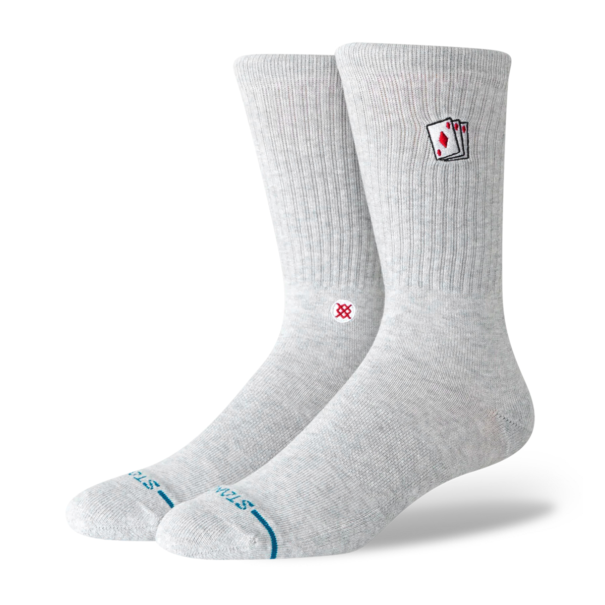 Hit Me Crew Socks - Grey