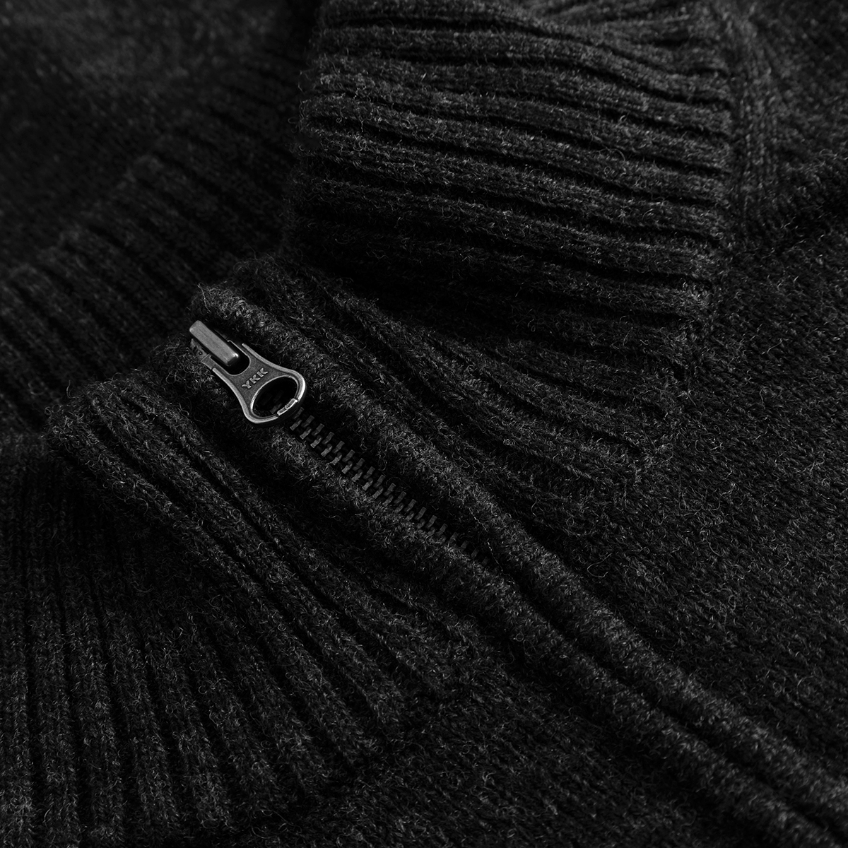 Tay Halfzip Stricksweatshirt - Black