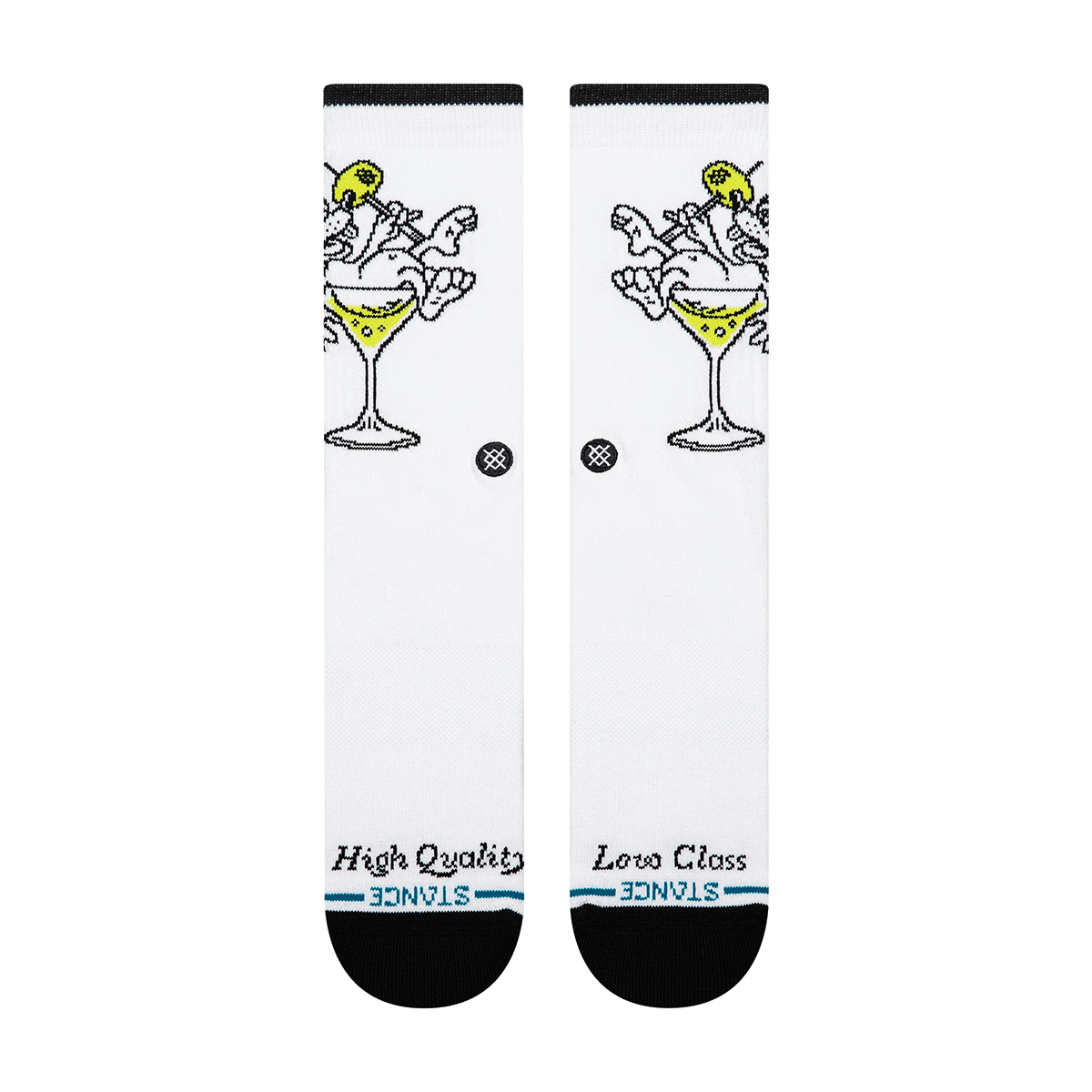 High Quality Low Class Crew Socks - White