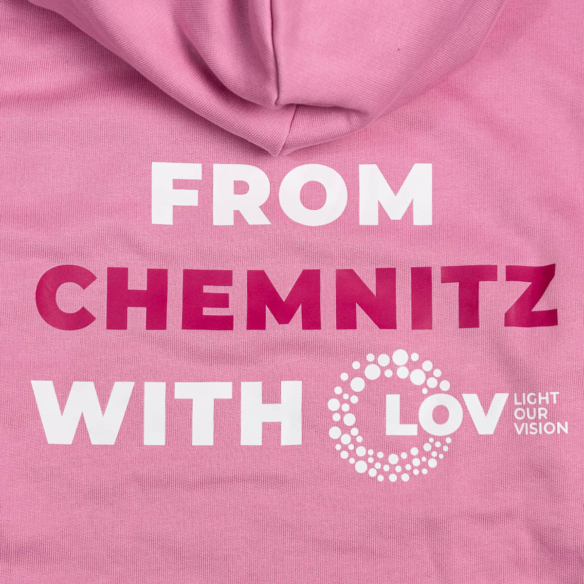 LOV Hoodie - From Chemnitz With LOV - Bubble Pink