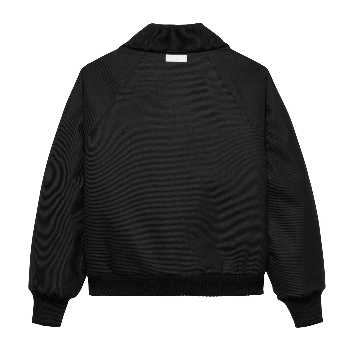 Wool Bomber Jacket- Black