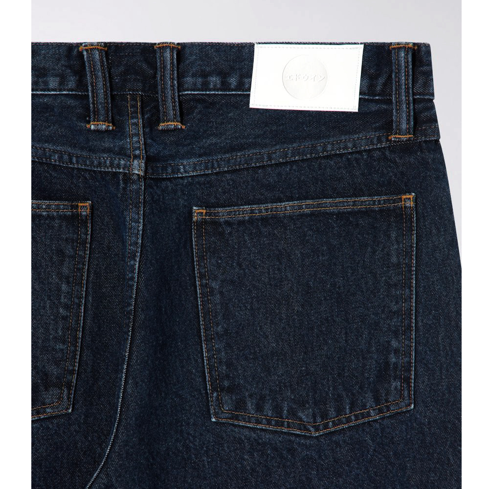 Tyrell Pant - Arctic Blue Denim 14,6 oz - Blue Dark Marble