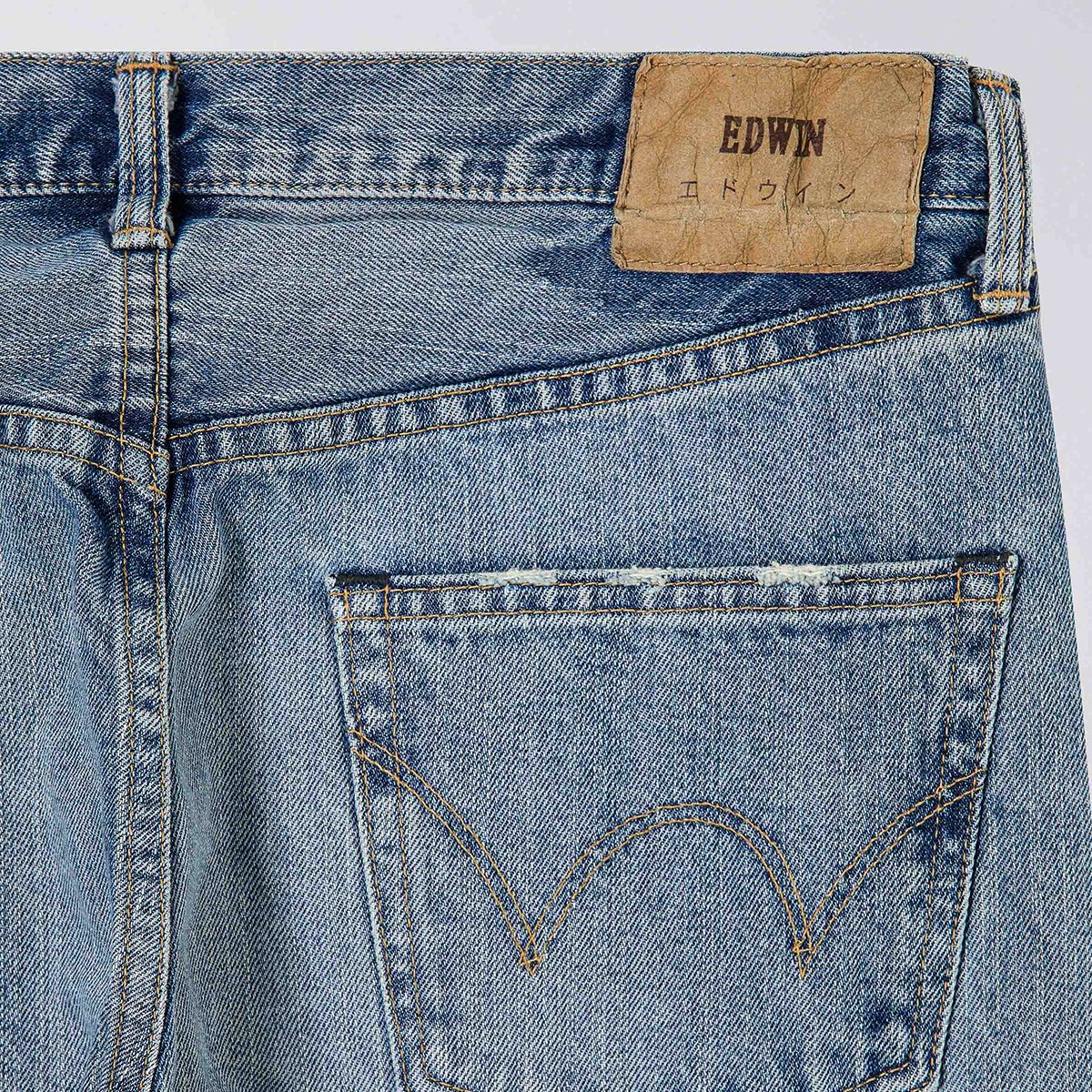 Regular Tapered - Made In Japan - Kurabo Recycle Red Selvage Denim 14oz - Light Used
