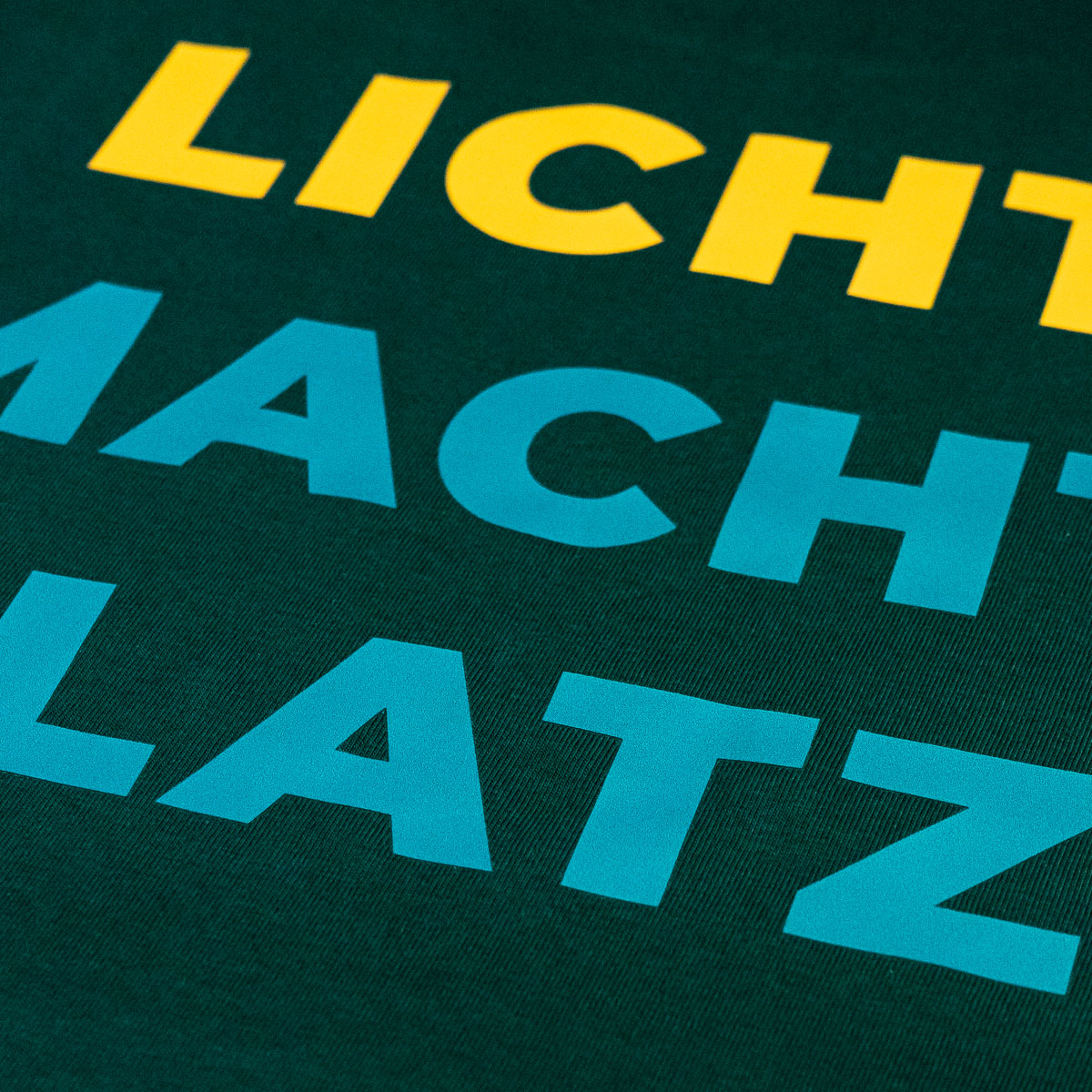 LOV T-Shirt - Licht Macht Platz - Glazed Jade