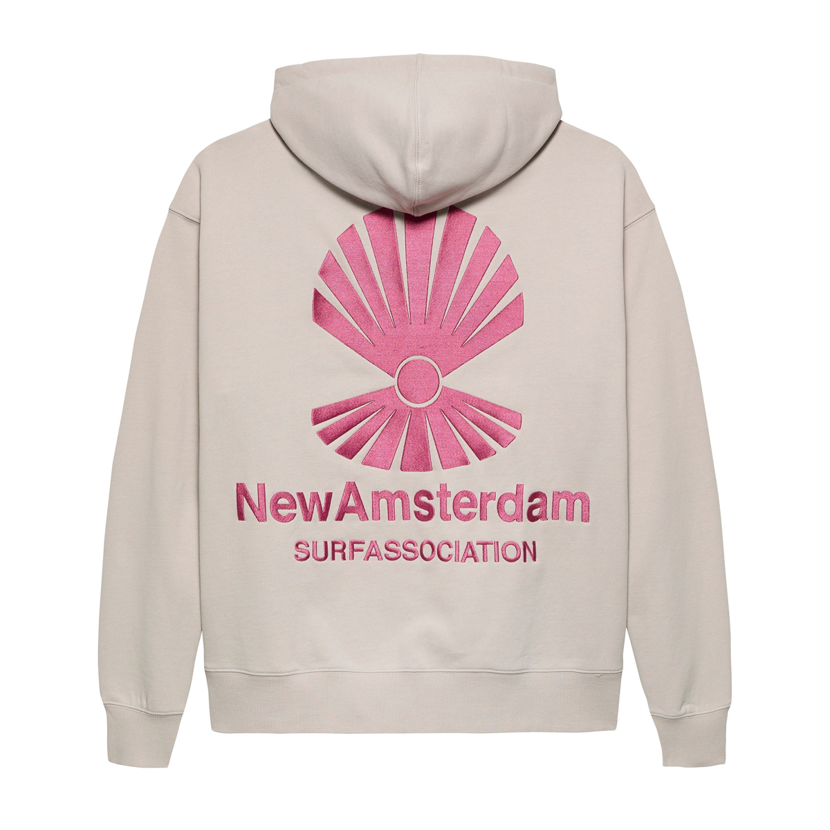 Logo Zip Hoodie - Relaxed Fit - Pebble Magenta