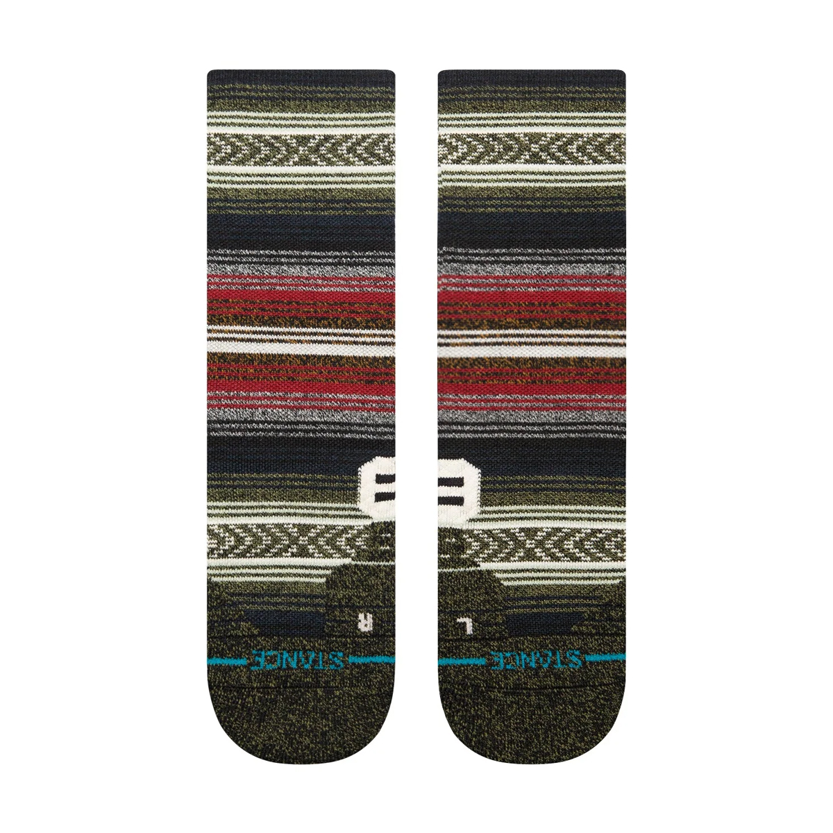 Mid Wool - Performance Socke - InfiKnit® - Black Red