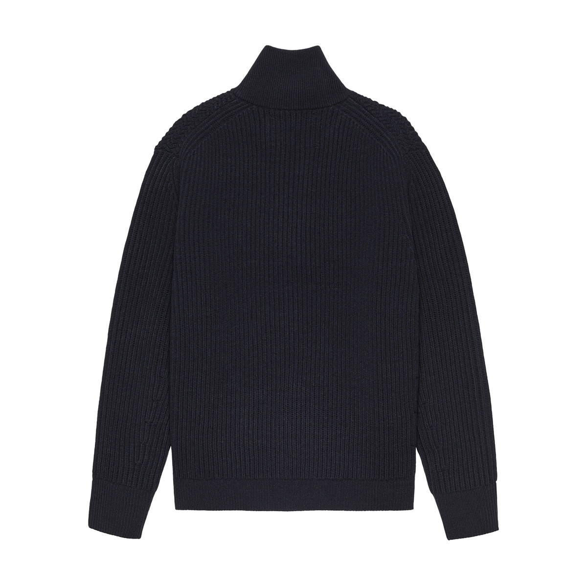 Half Zip Stricksweater - Blue
