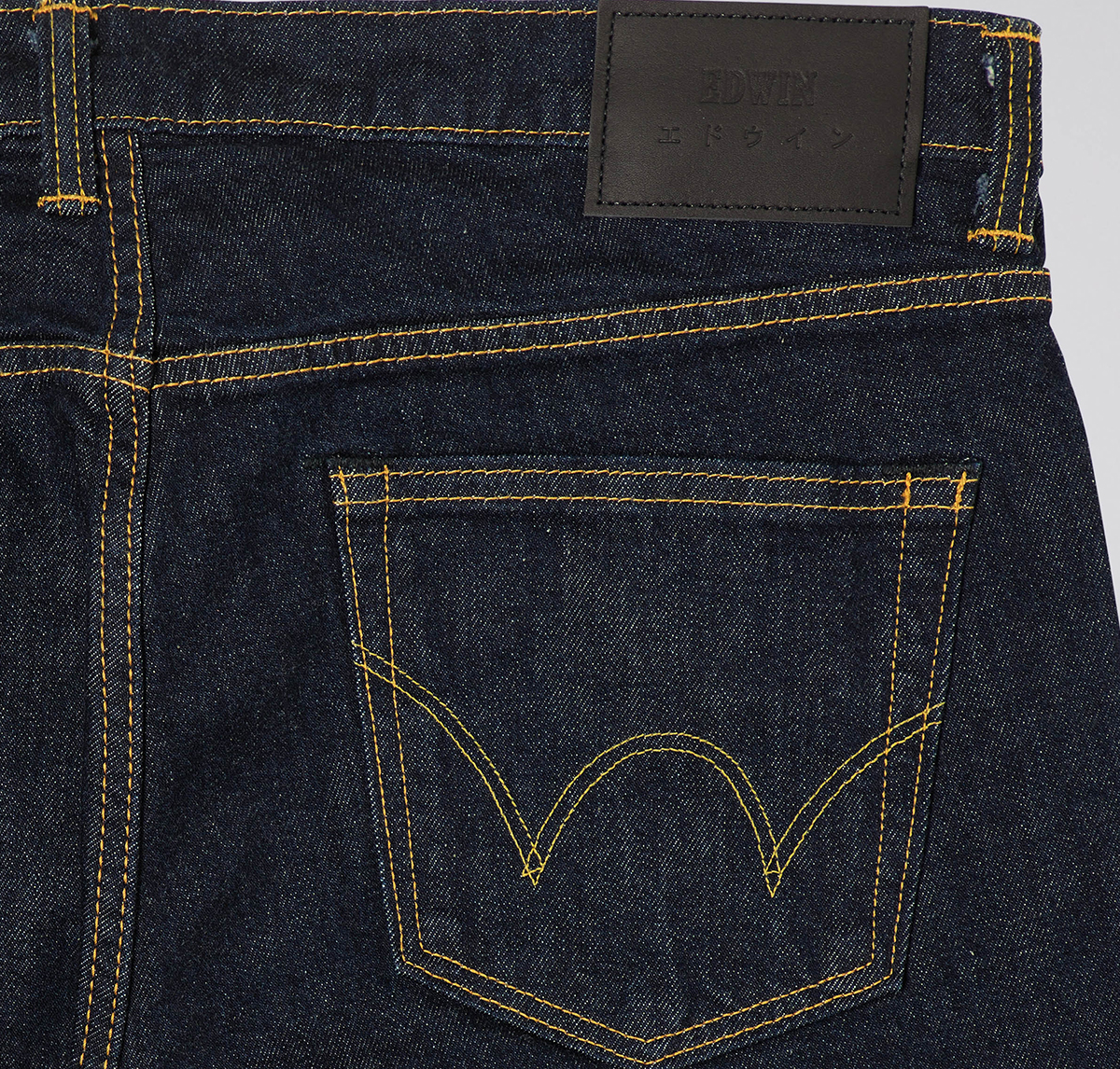 EDWIN Slim Tapered 12oz Kaihara Organic Stretch Denim - Made In Japan - Blue Rinsed detail