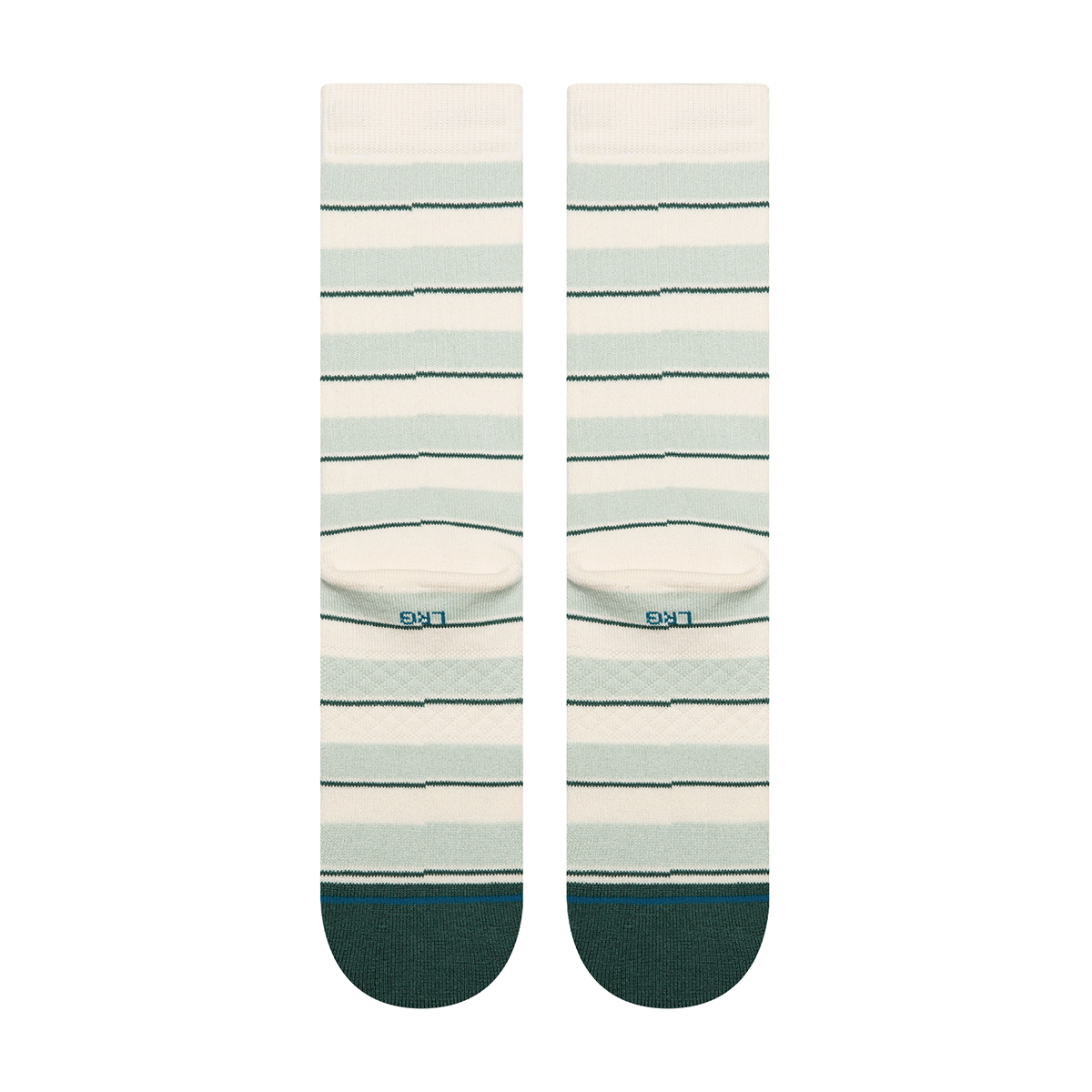 Striped It Crew Socks - Teal