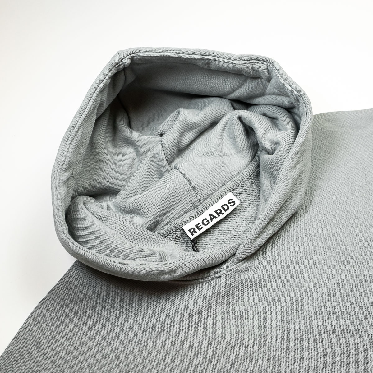 Relaxed Loopback Hoodie - Frosted Moss