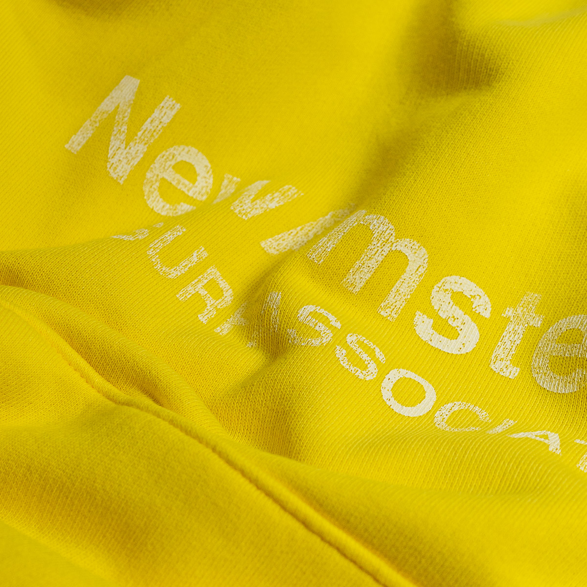 Worked Logo Crewneck Sweatshirt - Yellow