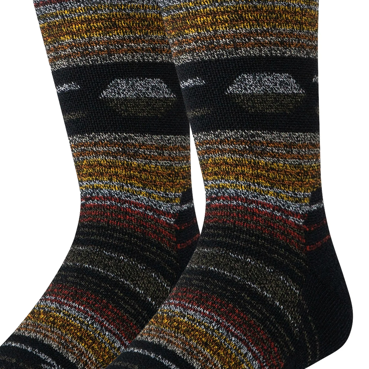 Fork In The Road - Performance Merino Wool Socke - InfiKnit - Black
