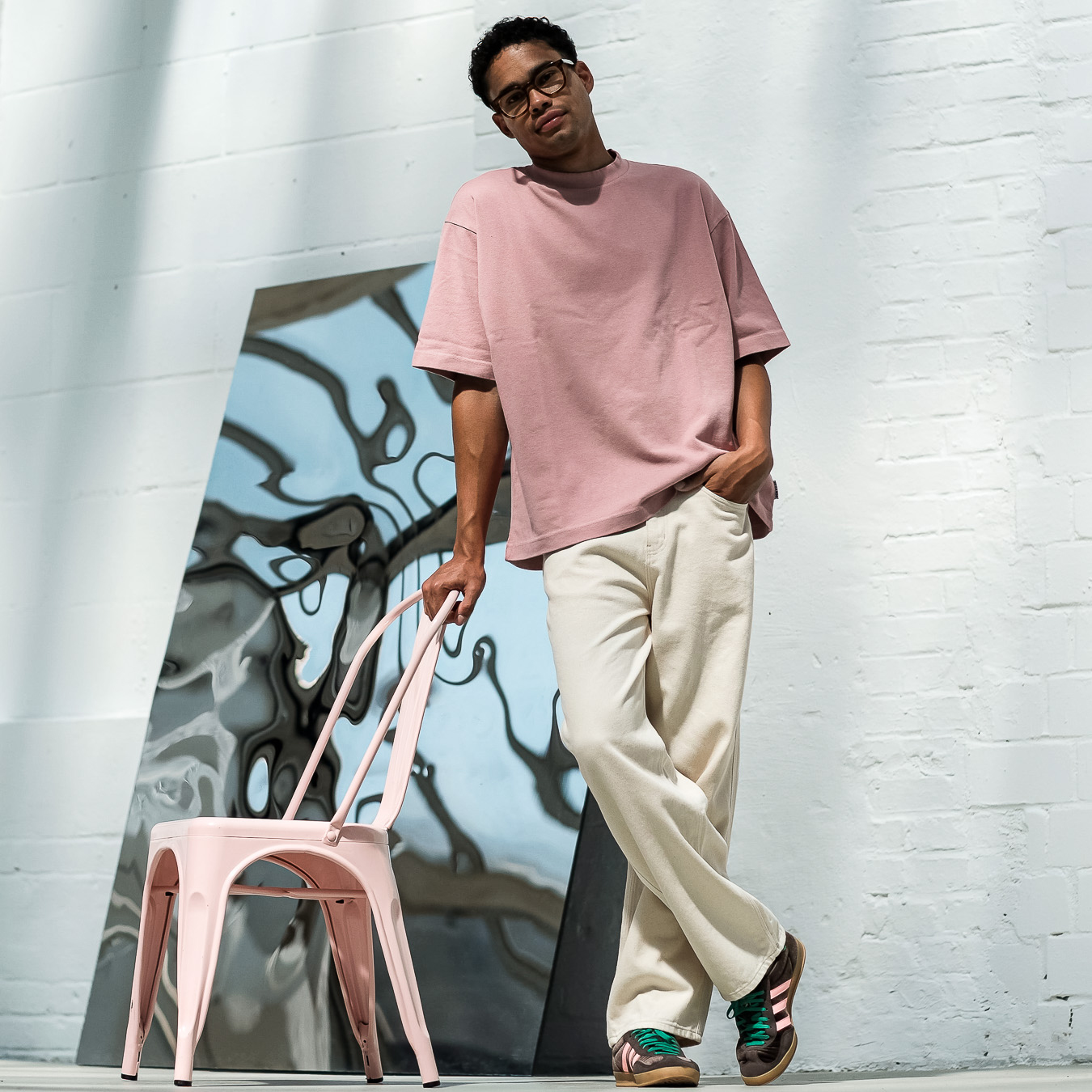 Heavy Oversize T-Shirt - Rose Grey
