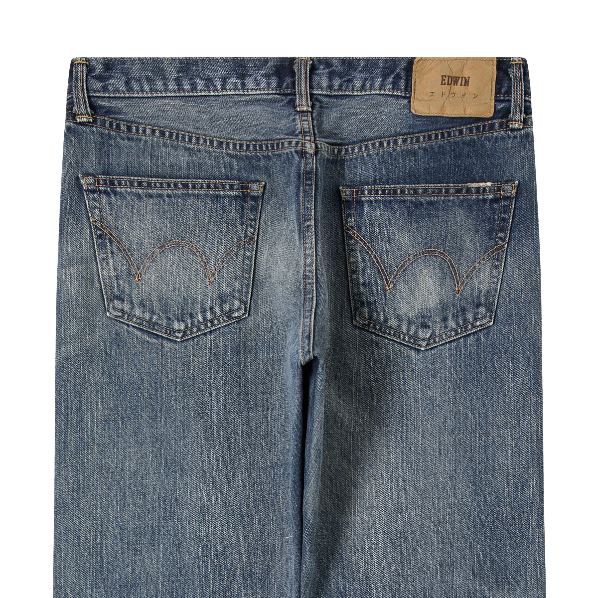 Regular Tapered Jeans - Red Selvage Denim - Blue Mid Dark Used