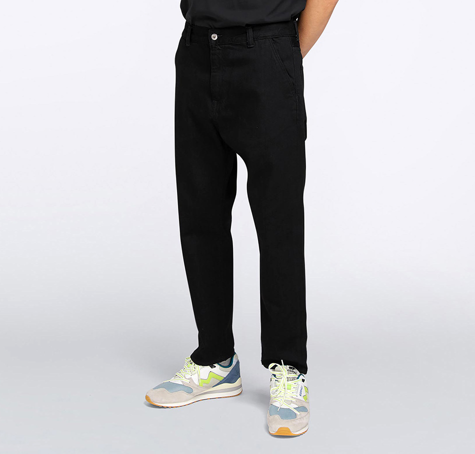 EDWIN Universe Pant - Cropped - Wayward Left Hand Denim 10OZ - Black Easy Stone Wash