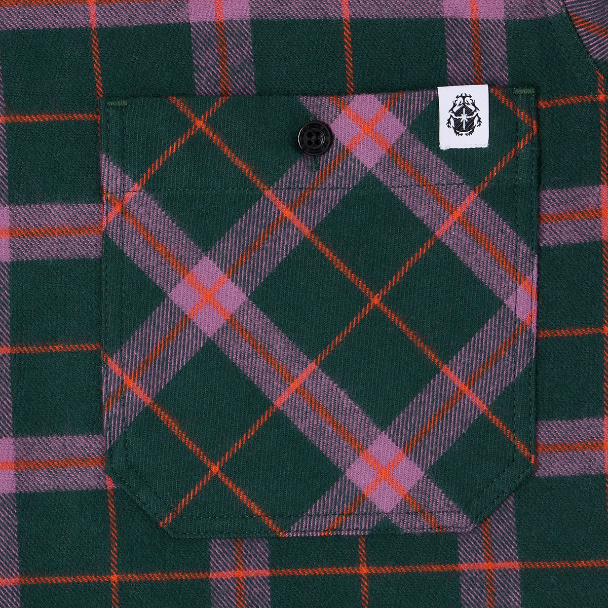 Millenium Heavy Flanell Shirt - Regular Fit - Green Purple Red