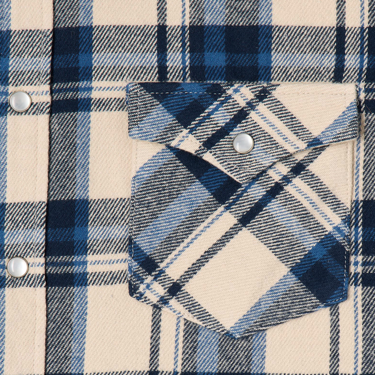Western Flanell Shirt - Regular Fit - Navy