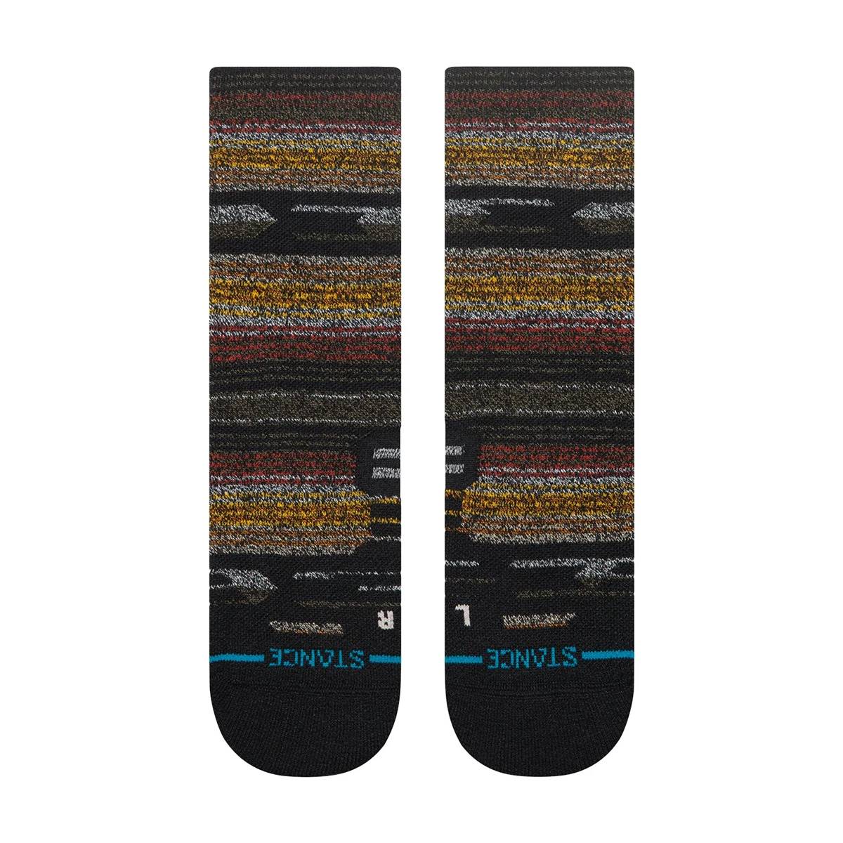 Fork In The Road - Performance Merino Wool Socke - InfiKnit - Black