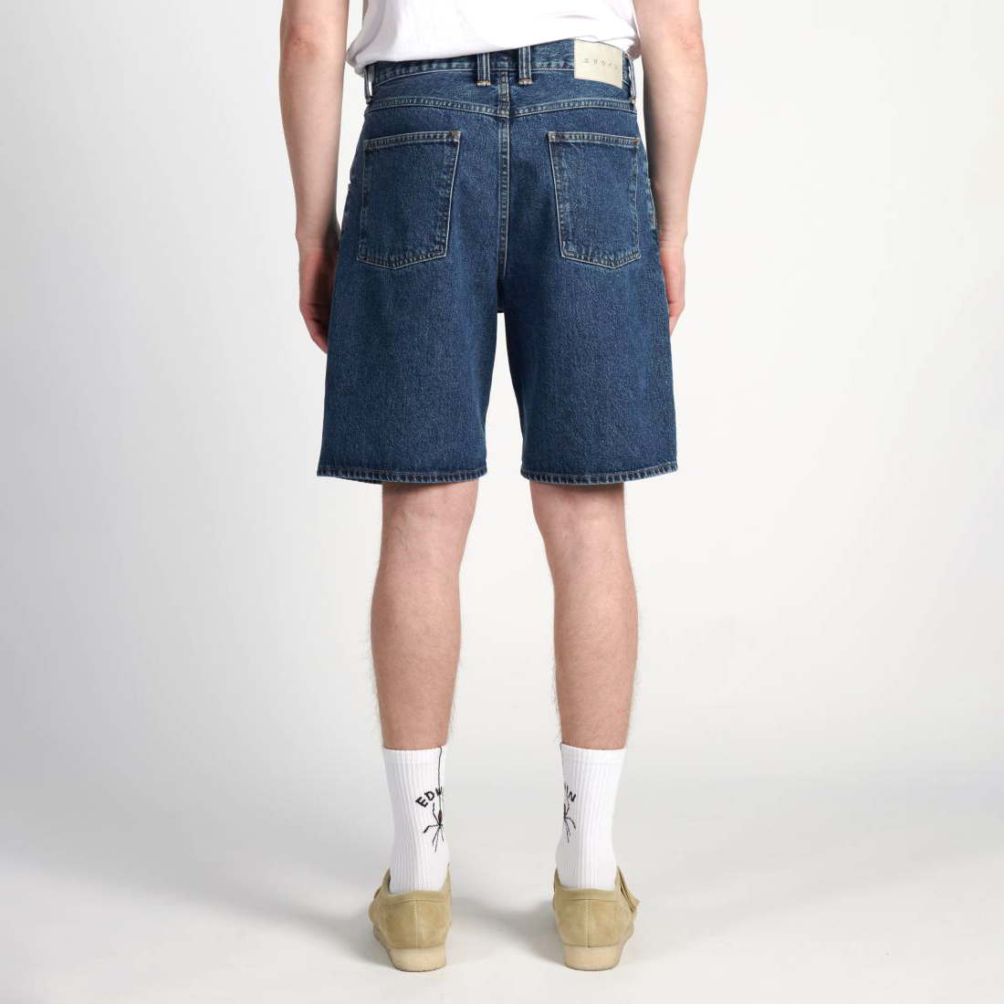 Tyrell Short - Arctic Blue Denim 14,6 oz - Blue Mid Marble