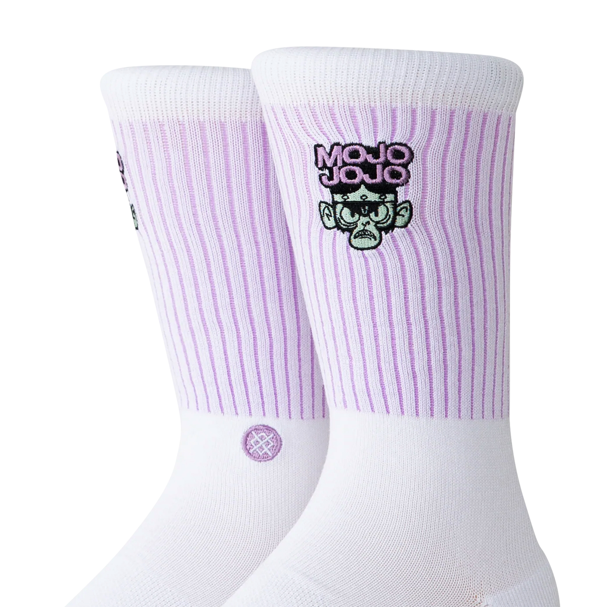 Mojo Jojo Crew Socks - White