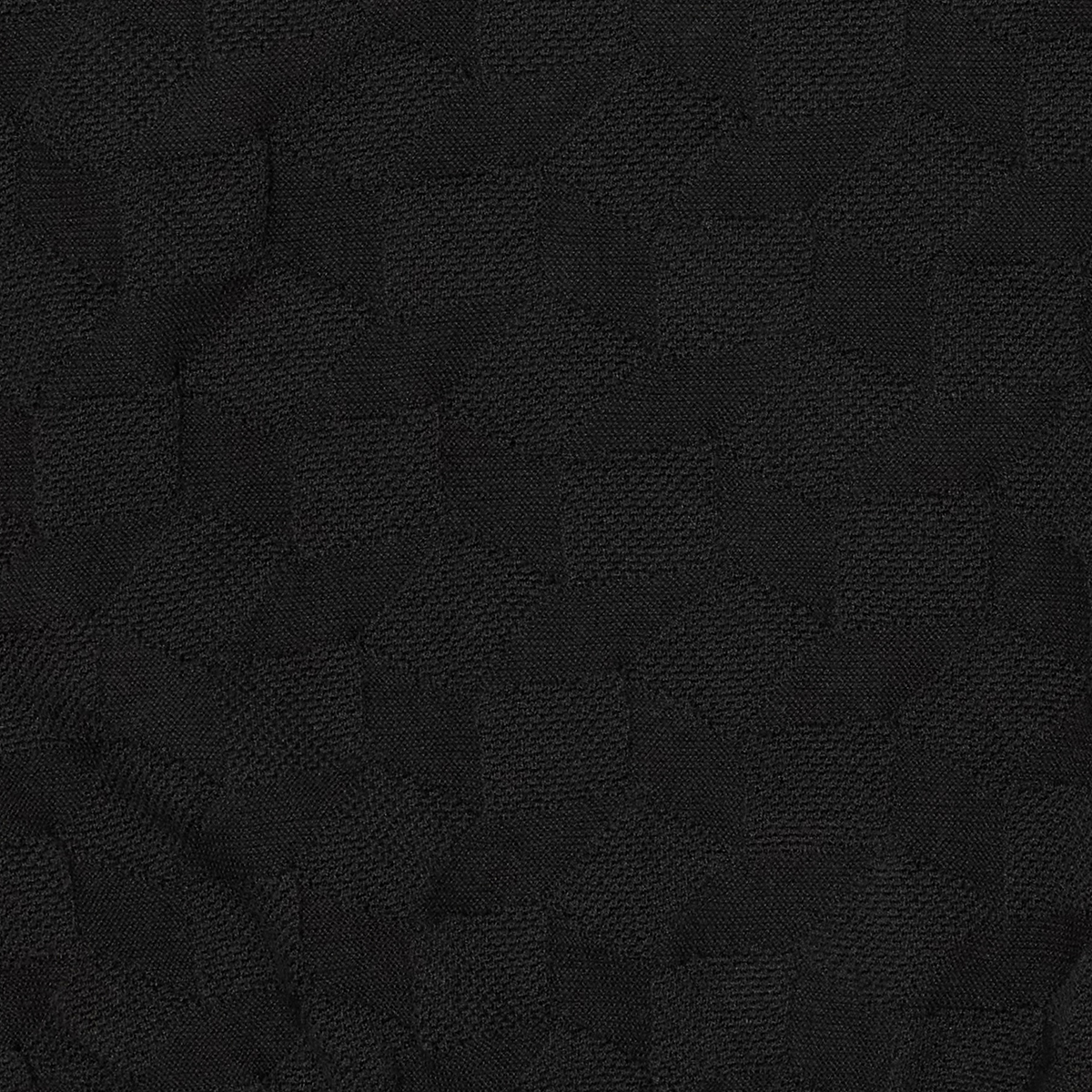 Block Knitted T-Shirt - Black