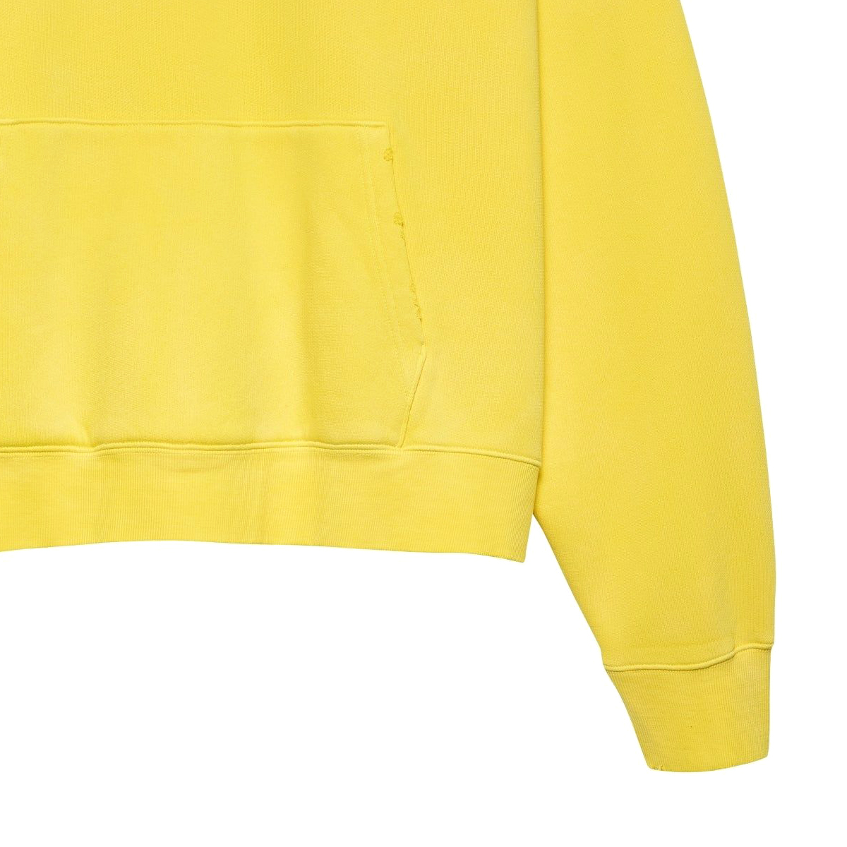 Worked Logo Crewneck Sweatshirt - Yellow