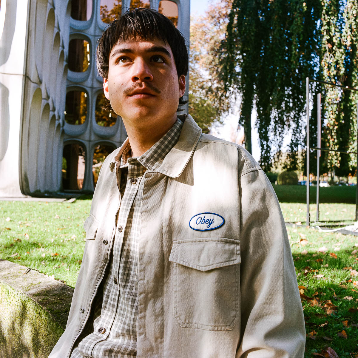Tilton - Work Jacket - Silver Grey Faded Wash
