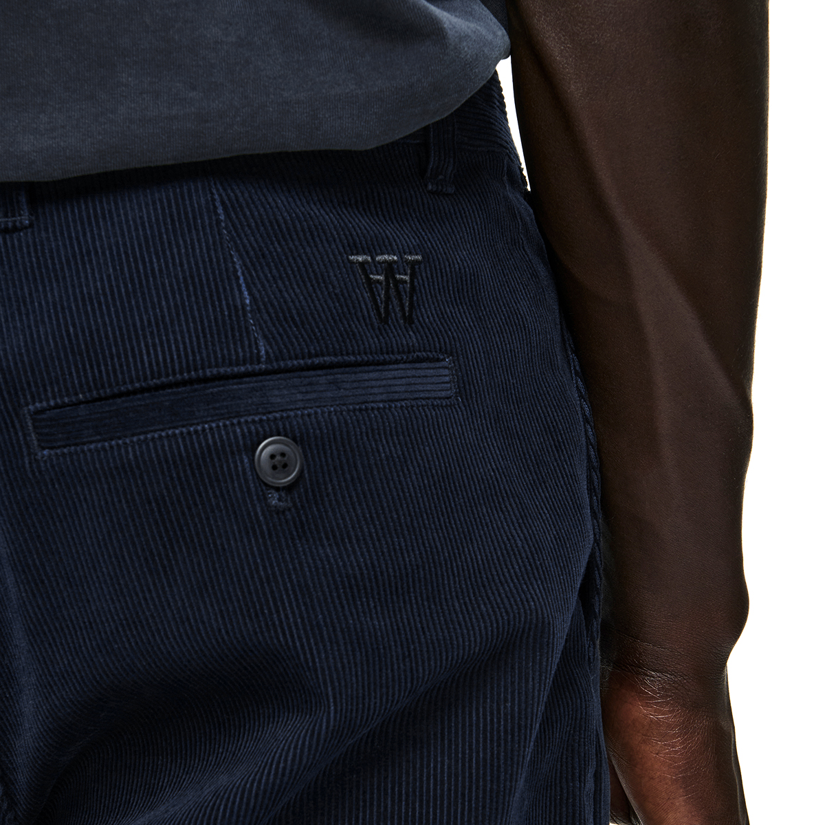 Silas Cord Pant - Navy Blue