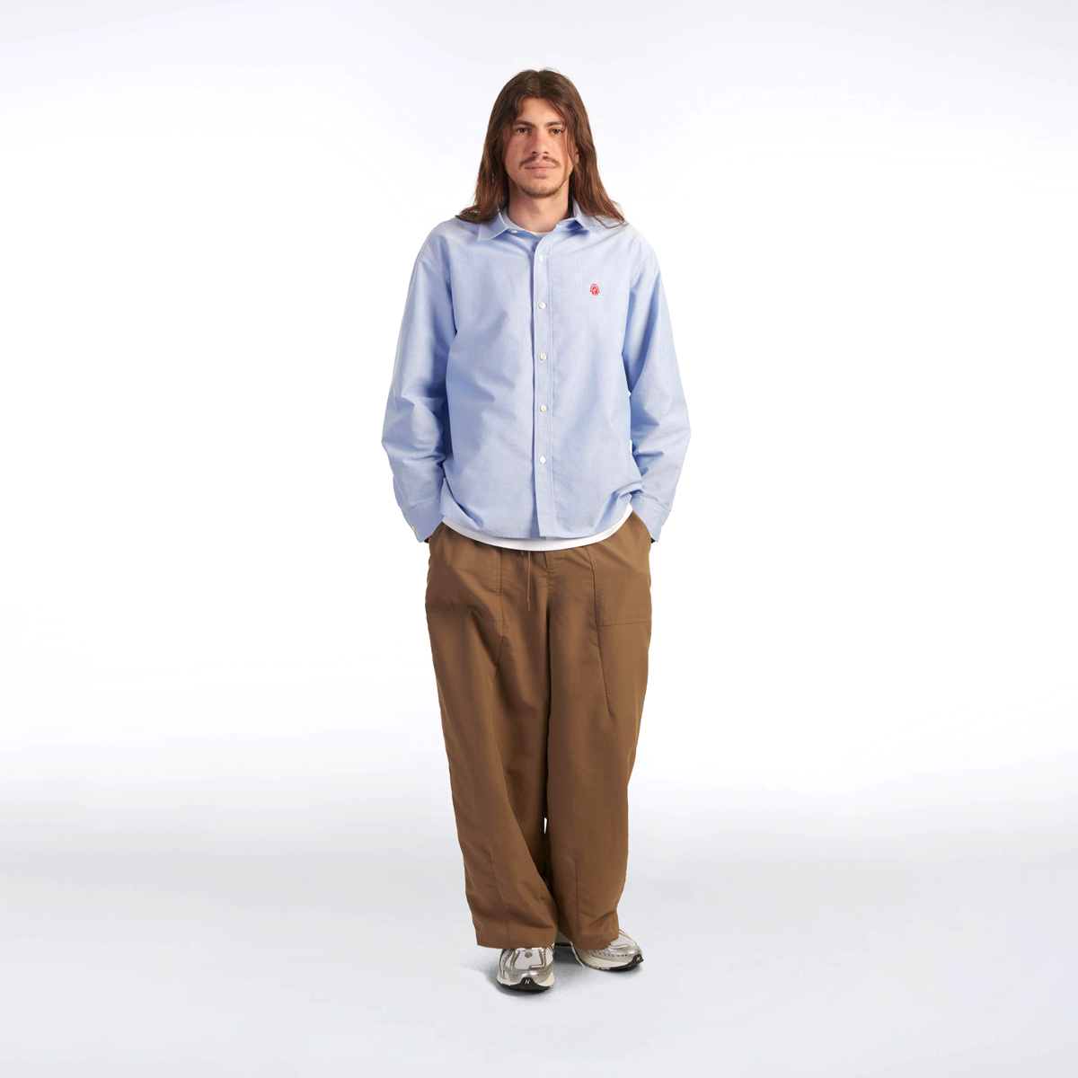 Big Oxford Shirt - Blue Red
