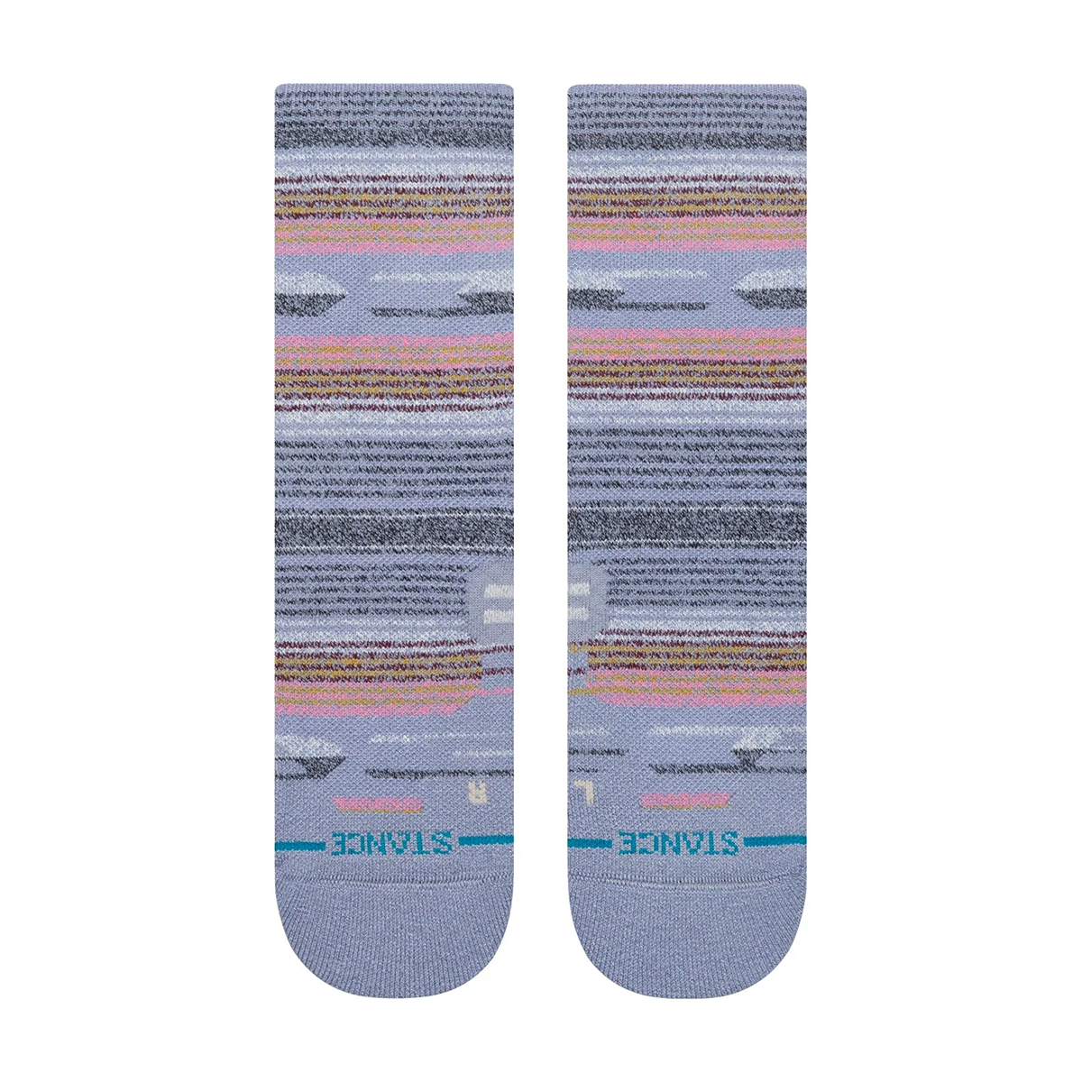 Fork In The Road - Performance Merino Wool Socke - InfiKnit - Indigo