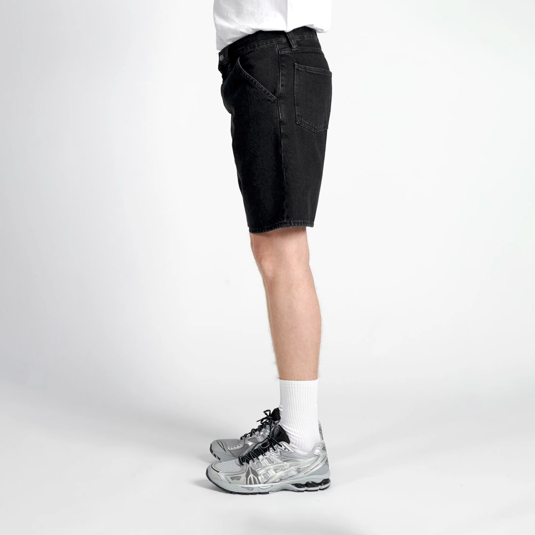 BRIDGER SHORT - 13,5 oz Pembroke Black Denim - Dark Marble Wash