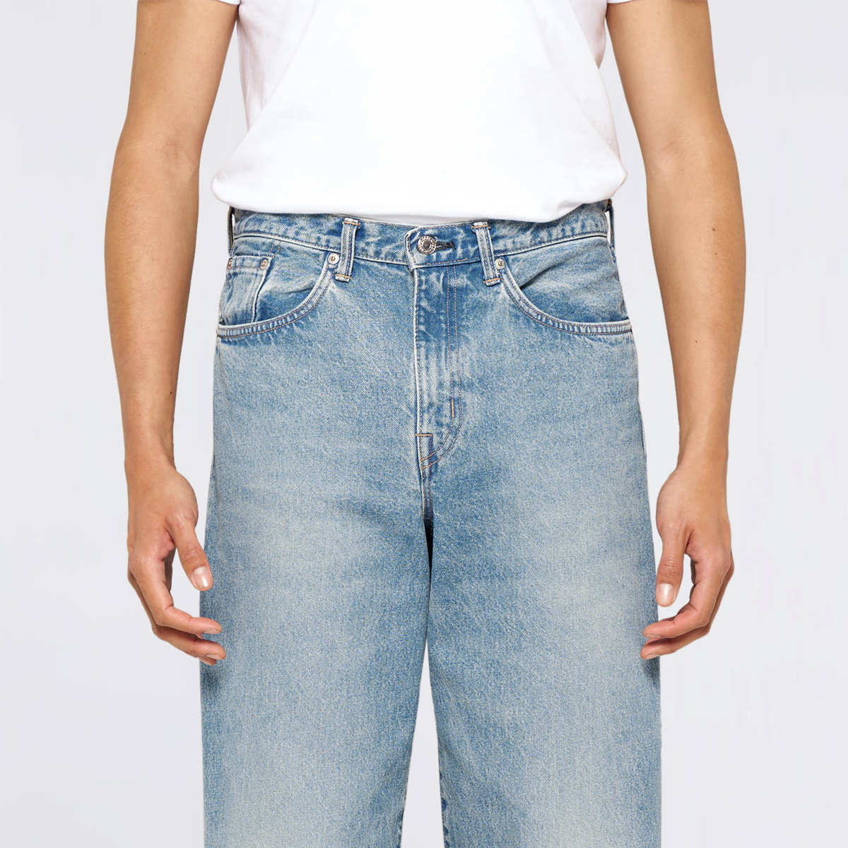 Wide Jeans - Blue Mid Light Used