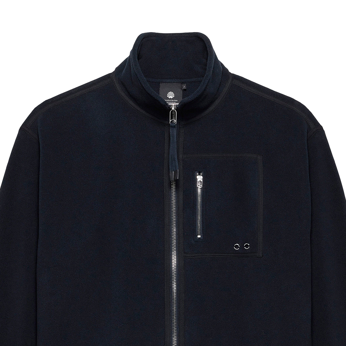 Fleece Zip Up Sweatshirt - Regular Fit - Night Blue