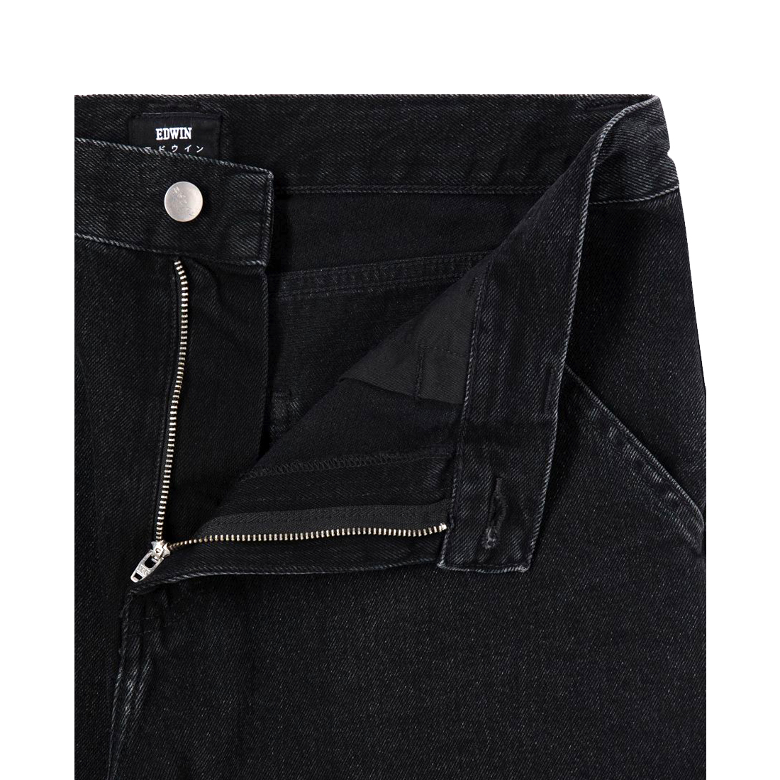BRIDGER SHORT - 13,5 oz Pembroke Black Denim - Dark Marble Wash