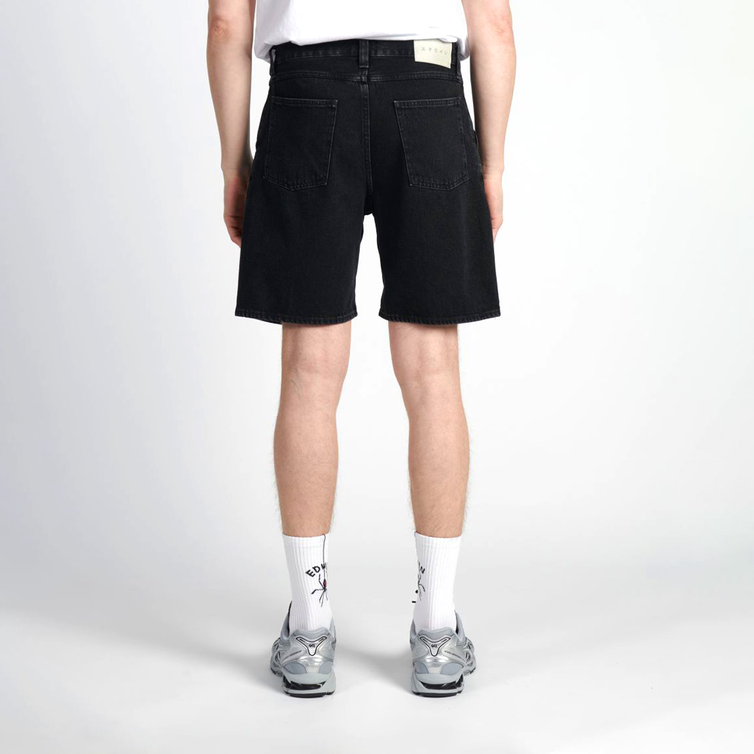 BRIDGER SHORT - 13,5 oz Pembroke Black Denim - Dark Marble Wash