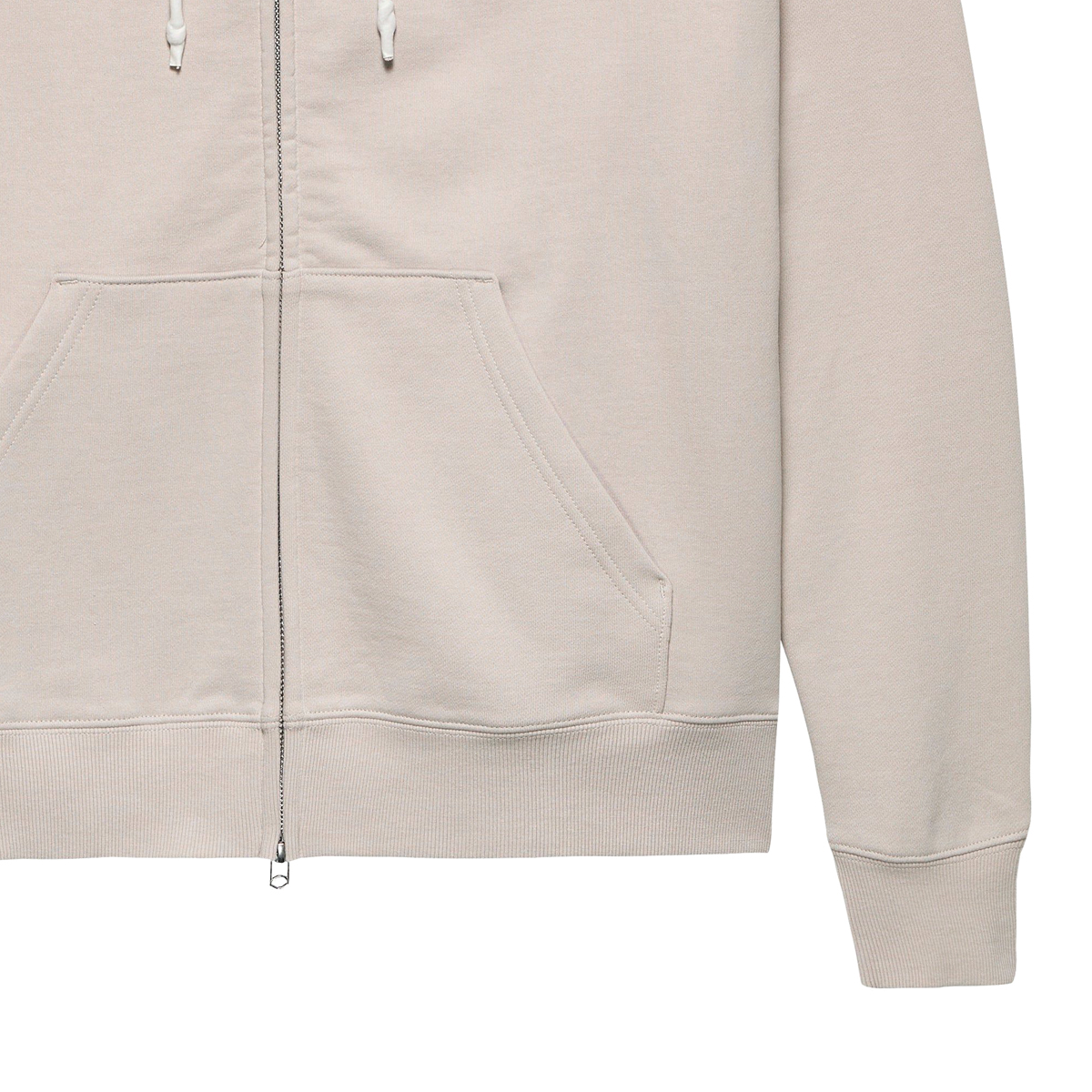 Logo Zip Hoodie - Relaxed Fit - Pebble Magenta