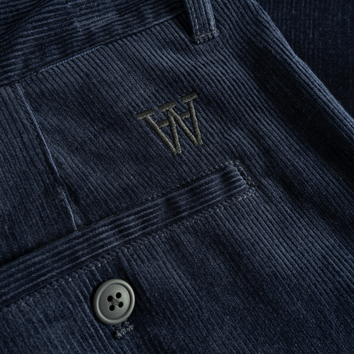 Silas Cord Pant - Navy Blue