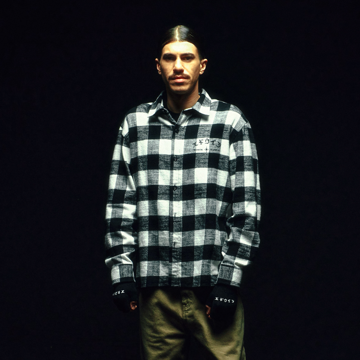 Sebastian Heavy Flanell Shirt - Black White
