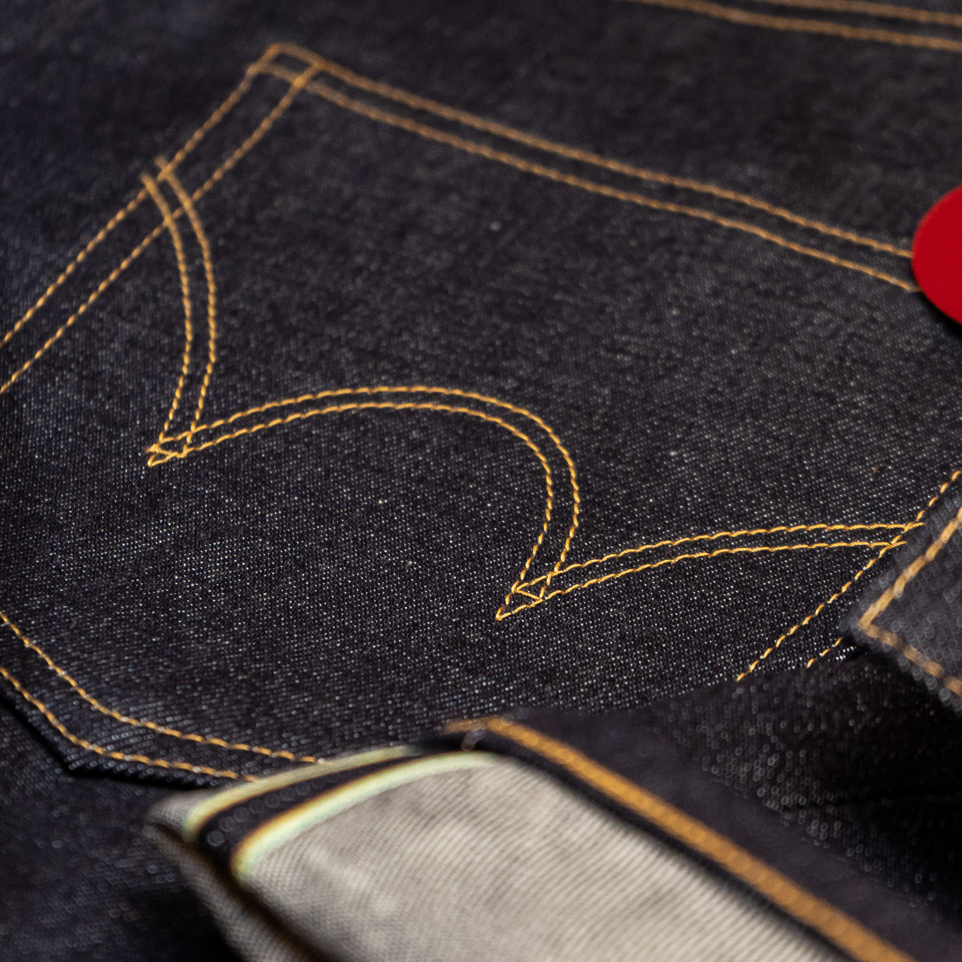 Regular Straight Jeans - Rainbow Selvage - Unwashed
