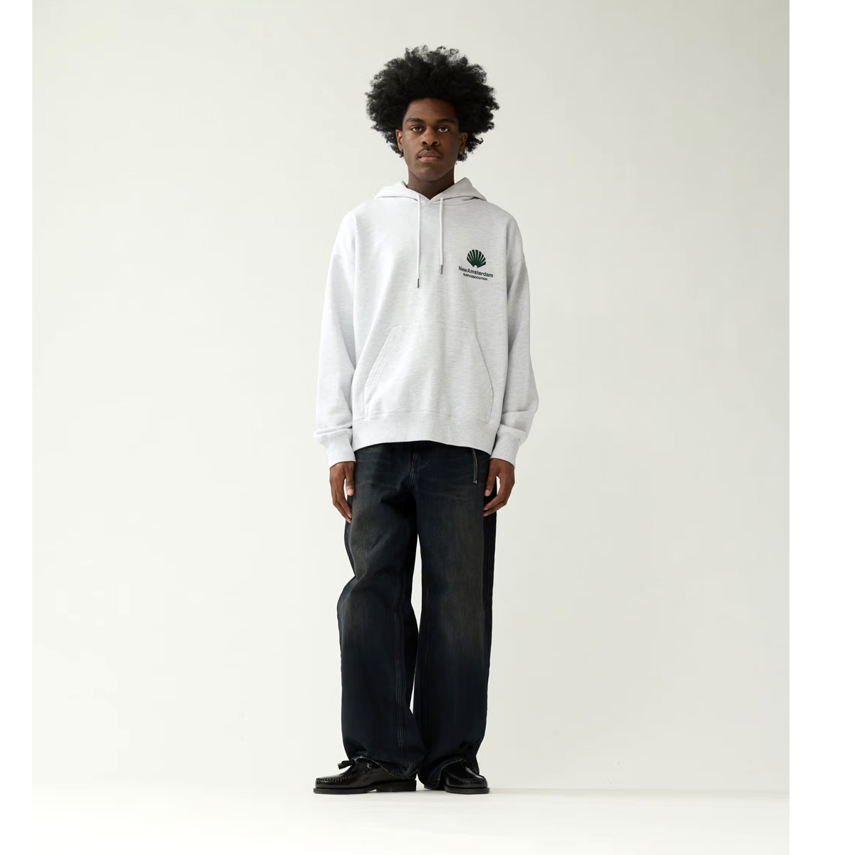 Logo Hoodie - Grey Teal