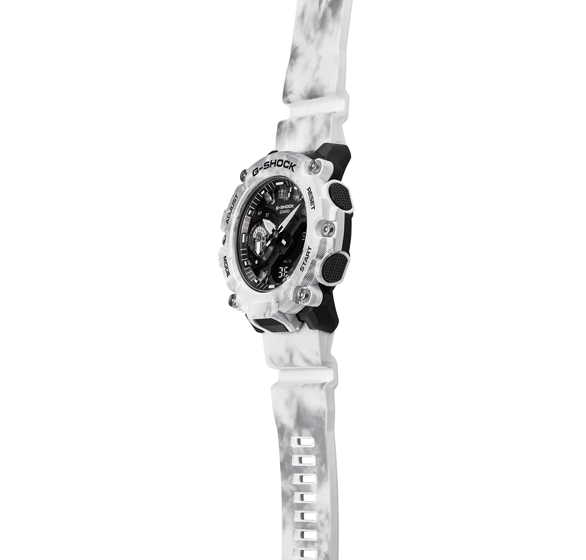 G-Shock GA-2200GC-7AER - Snow Camo - White side