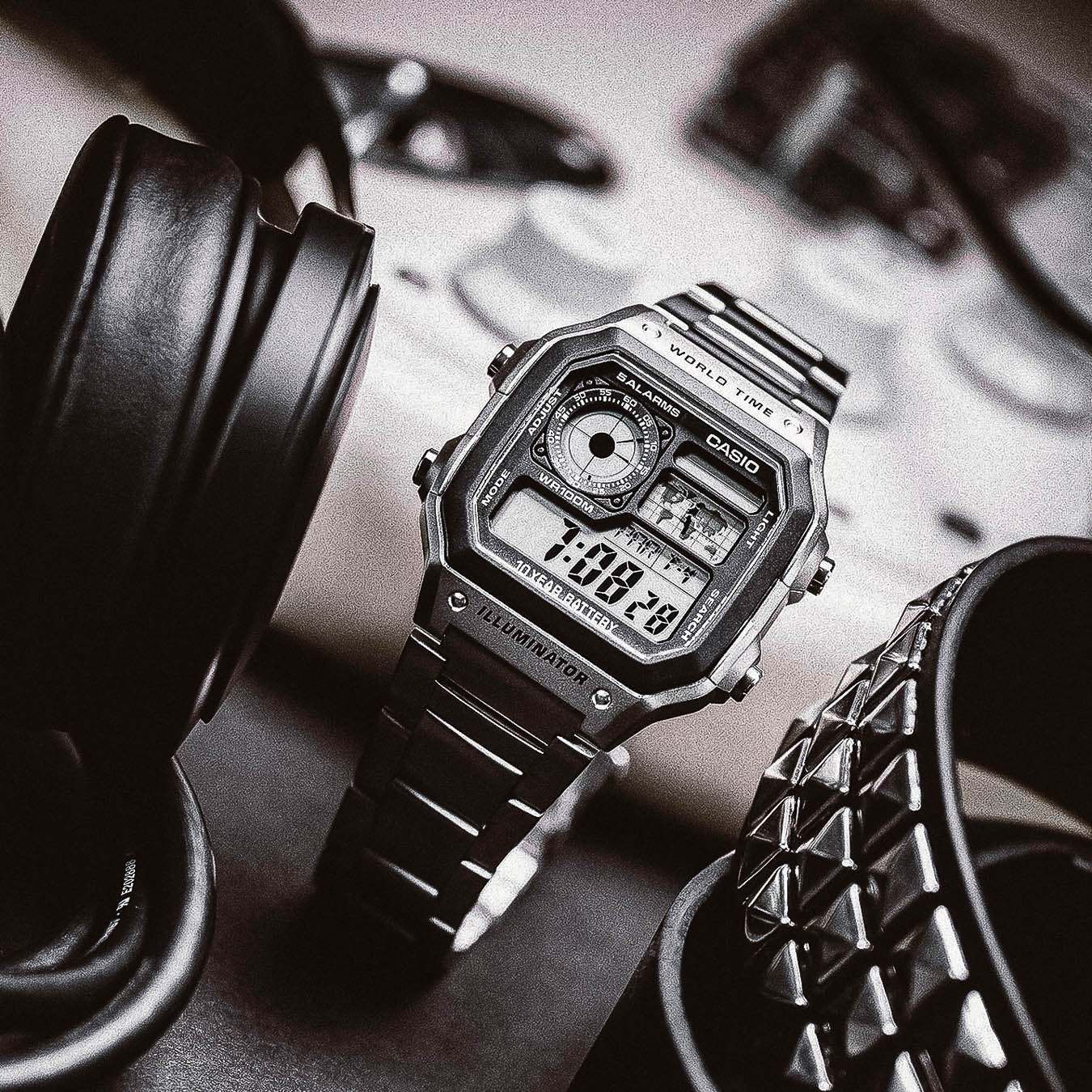 AE-1200WHD-1AV - Silver Black