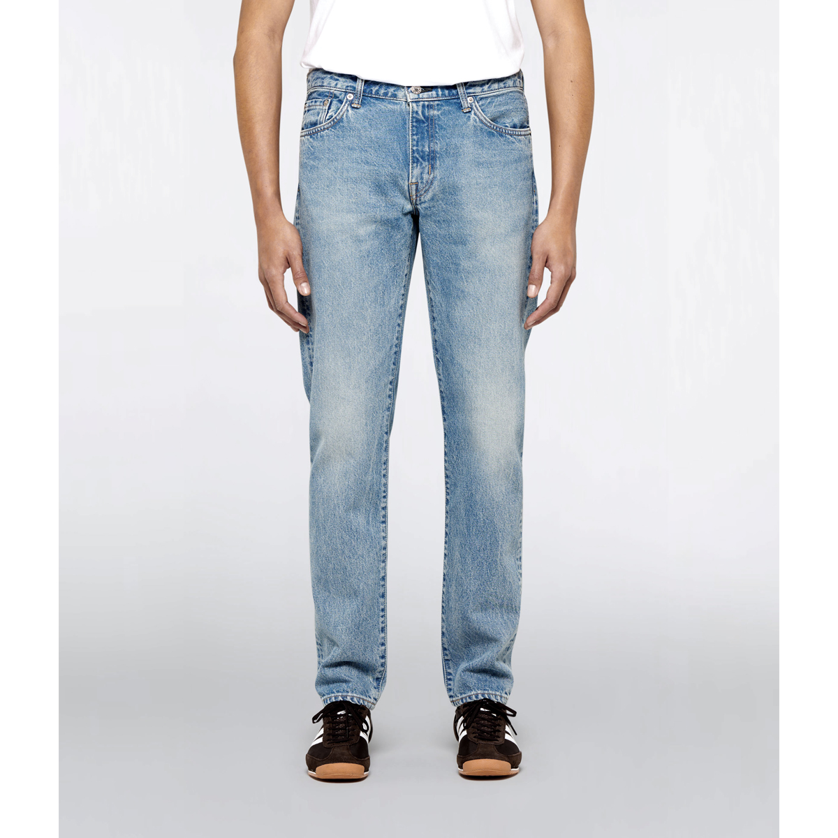 Regular Tapered Jeans - Blue Mid Light Used