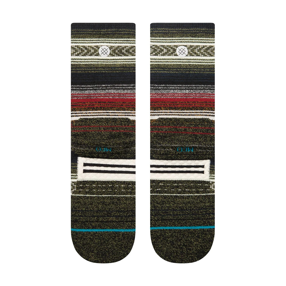 Mid Wool - Performance Socke - InfiKnit® - Black Red