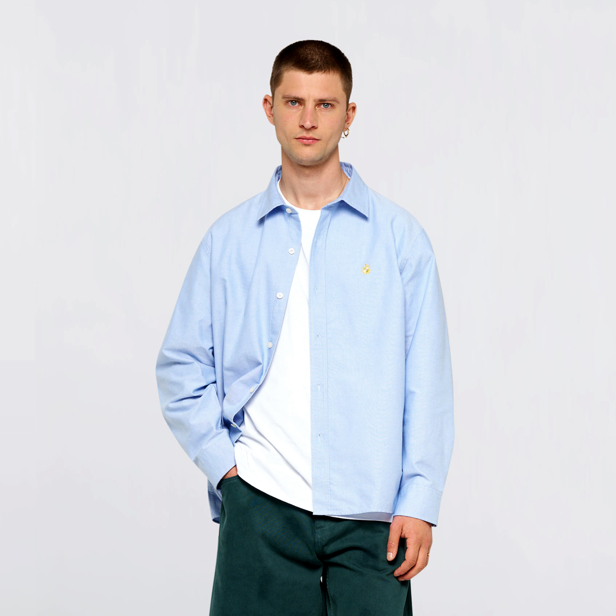 Big Oxford Shirt - Blue Yellow